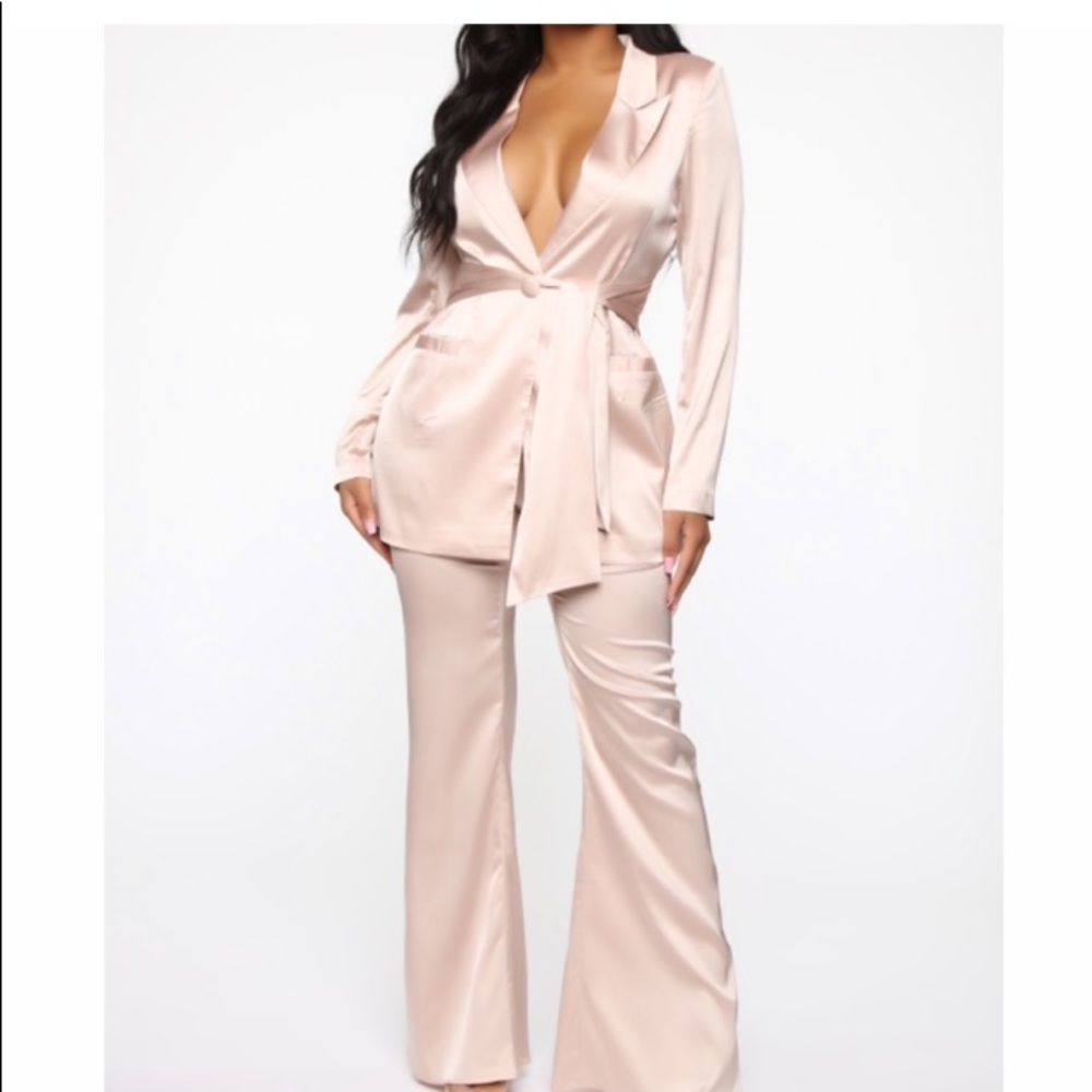 Satin suit set
